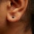 Early 21st Century .925 Sterling Silver 1/4 Cttw Black Diamond Solitaire Stud Earrings For Sale - Image 5 of 6