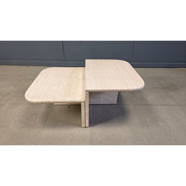 Vintage Travertine Coffee Tables, 1970s, Set of 2 For Sale - Image 9 of 10
