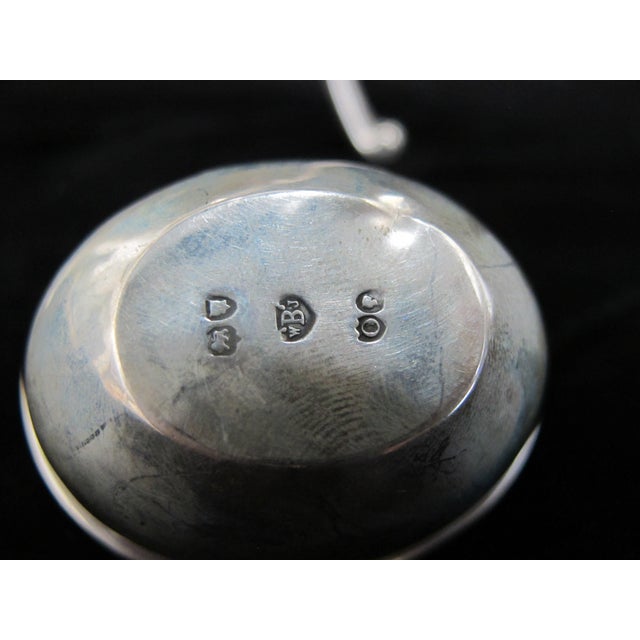 Engraved Hand & Dagger Crest Sterling Silver Teapot Coffee Hot Water Warmer Pot For Sale - Image 10 of 12