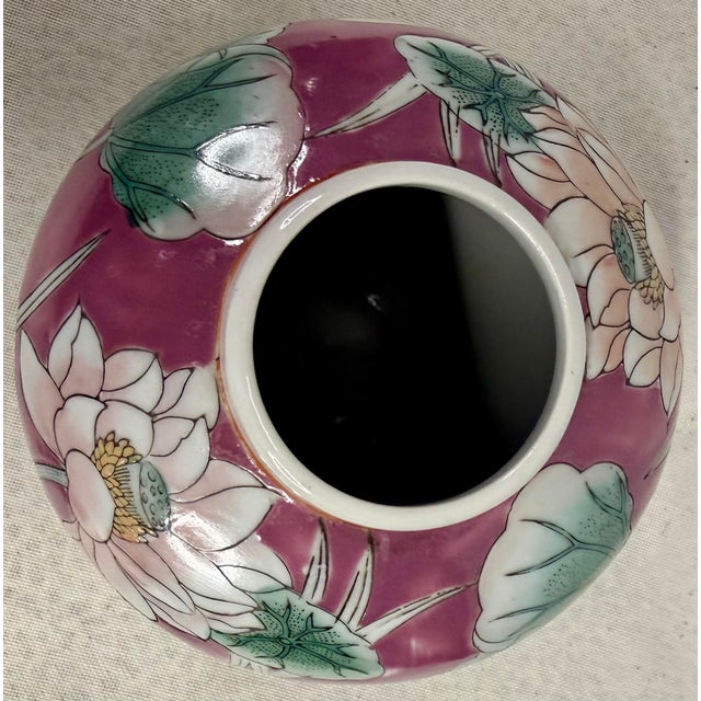 Floral Ginger Jars - A Pair For Sale - Image 11 of 11
