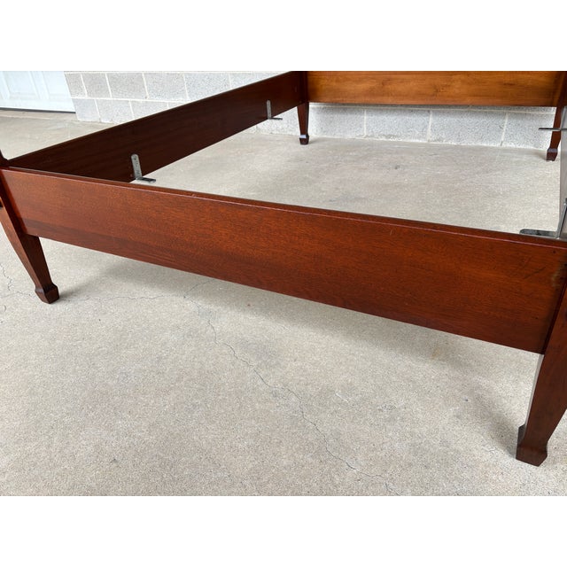 Biggs Mahogany Georgian Style Poster Double Bed Frame For Sale In Philadelphia - Image 6 of 13