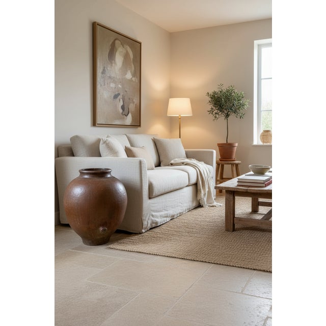 19th-Century Spanish Terracotta Tinaja - An Authentic Mediterranean Storage Jar - A Masterpiece of Wabi-Sabi Beauty For Sale - Image 12 of 12