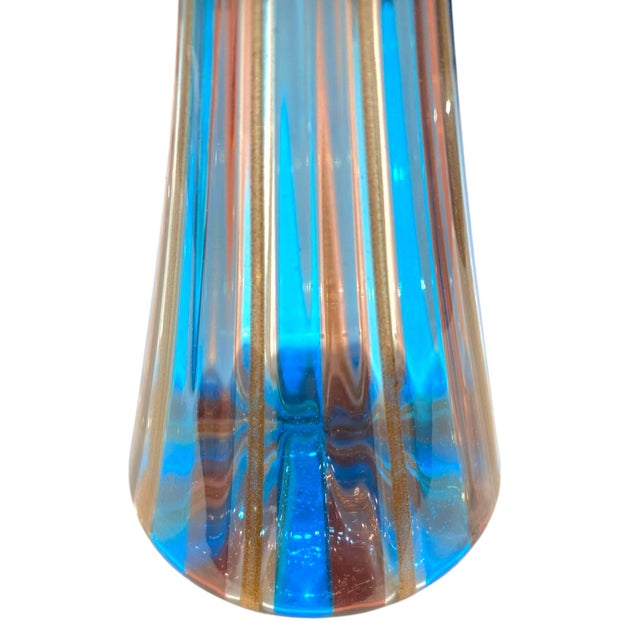Fratelli Toso Mid 20th Century Italian Murano Art Glass Decanter Style After Gio Ponti Venini For Sale - Image 4 of 14