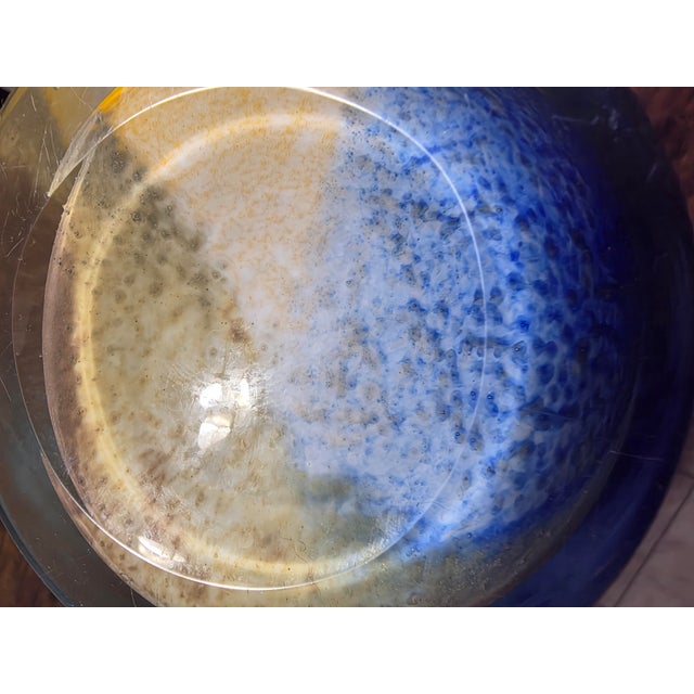 Glass Vintage Alicja Watra Hand Blown Art Glass Vase Poland For Sale - Image 7 of 9