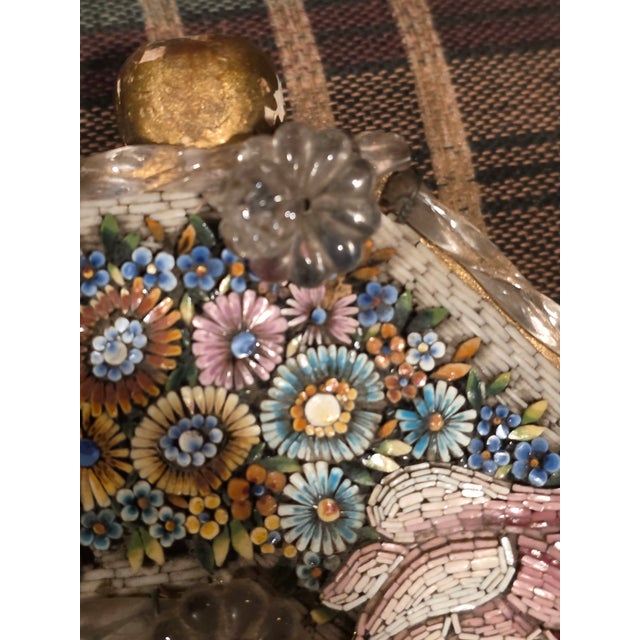 Italian Antique Micromosaic Mirror From Italy For Sale - Image 3 of 15