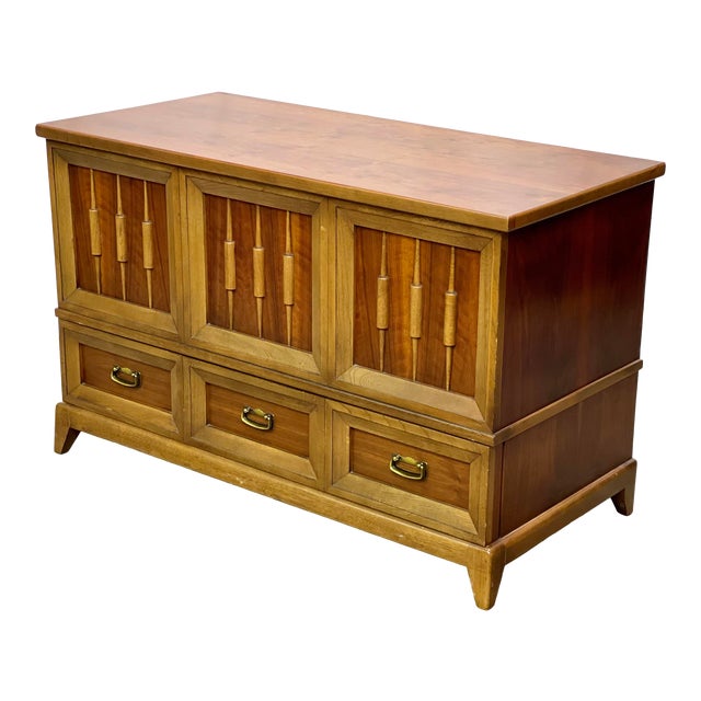 Vintage Mid Century Lane Altavista Provincial Walnut & Cedar Lined