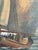 1930s Vintage Signed Sailing Ship Seascape Oil Painting For Sale - Image 5 of 13