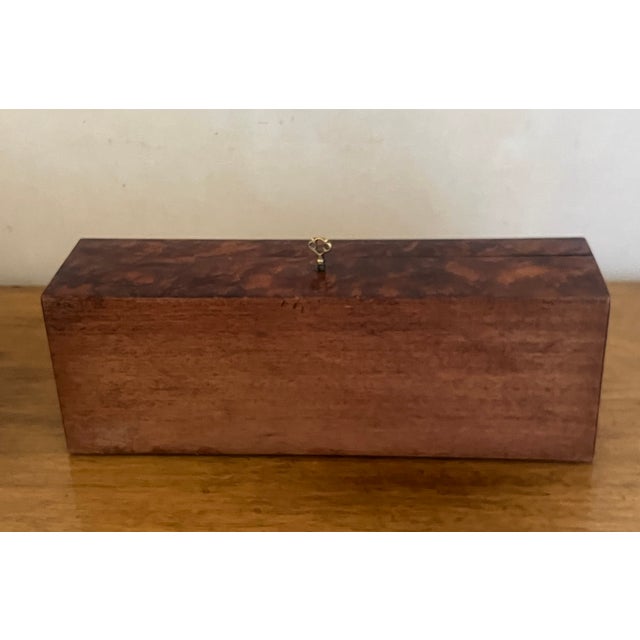 French Napoleon III Period Burl & Brass Box, 1880's For Sale - Image 12 of 12