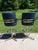 Milo Baughman Mid-Century Modern Milo Baughman Brass Frame Swivel Base Bar Stools - a Pair For Sale - Image 4 of 13