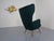French Wingback Chair with Kvadrat Tonica Upholstery, 1950s For Sale - Image 4 of 18