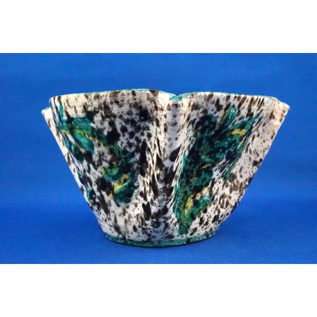 Brown Vintage Ceramic Handkerchief Vase from Fratelli Fanciullacci, 1920s For Sale - Image 8 of 18