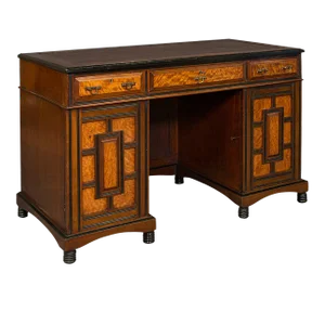 1880s Antique English Walnut Ladies Morning Room Desk