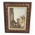 Antique "Town & Street" Original Oil by Beck Framed For Sale
