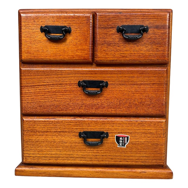 Yakusugi Wooden Jewelry Cabinet, 1970s For Sale