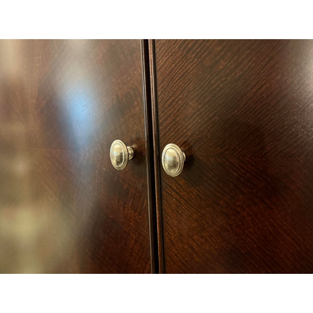 Brown Dark Espresso Wood Media Armoire Cabinet For Sale - Image 8 of 12