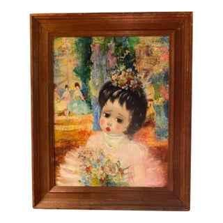 "Porcelain Doll in a Ballet Dream", Painting by Santini Poncini For Sale