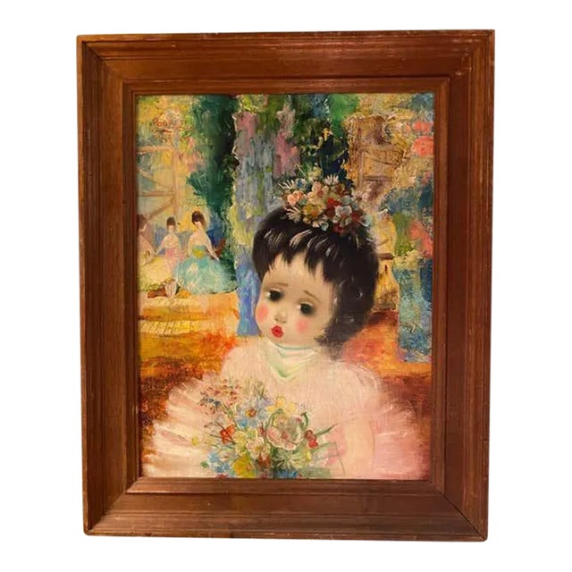 "Porcelain Doll in a Ballet Dream", Painting by Santini Poncini For Sale