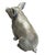 Vintage Cast Iron Sitting Pig Garden Statue For Sale In West Palm - Image 6 of 12