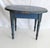 Folk Art 19th Century Original Blue Painted Small Oval Table For Sale - Image 3 of 7