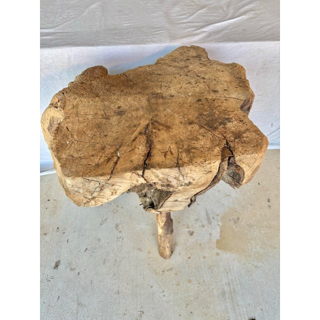 Late 19th French Wood Live Edge Butcher Table For Sale - Image 12 of 12