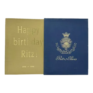 Happy Birthday Ritz 1898-1998 Ritz Paris Hotel Anniversary Book