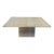 Vintage Italian 1980's Solid Travertine Coffee Table For Sale