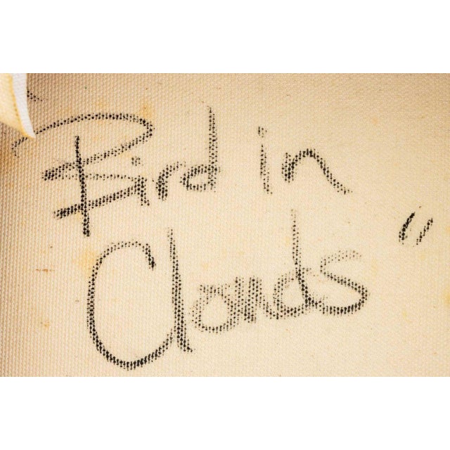 Textile Jodi Endicott "Bird in Clouds" Mixed Media, 2007 For Sale - Image 7 of 8