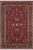 Shabby Chic Floral 1990's Pak-Persian Red/Black Wool Rug - 6'2'' X 9'0'' For Sale - Image 9 of 9