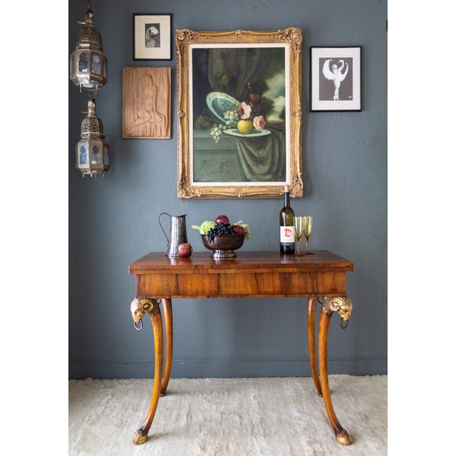 This is a truly one-of-a-kind console that folds out into a games table with storage for game boards, cards, and pieces...