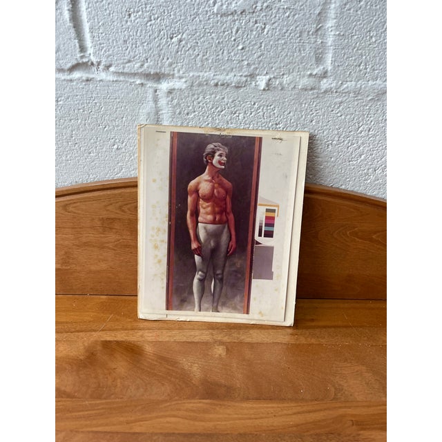 1970s Avant-Garde Figural Print Proof, Theatrical Mime Male Portrait Color Bars For Sale In New York - Image 6 of 7