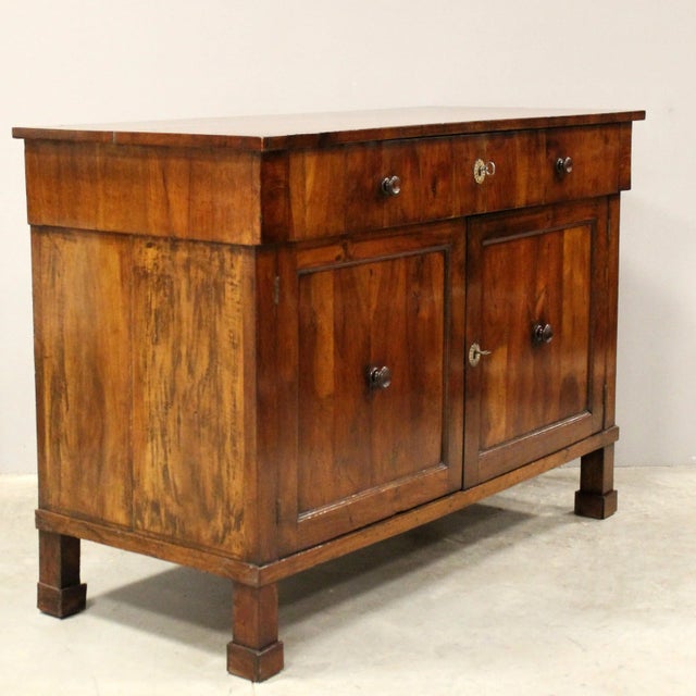 Traditional Italian Empire Walnut Sideboard For Sale - Image 3 of 11