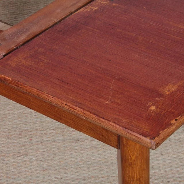 Vintage Extendable Dining Table in Oak, 1950s For Sale - Image 10 of 11
