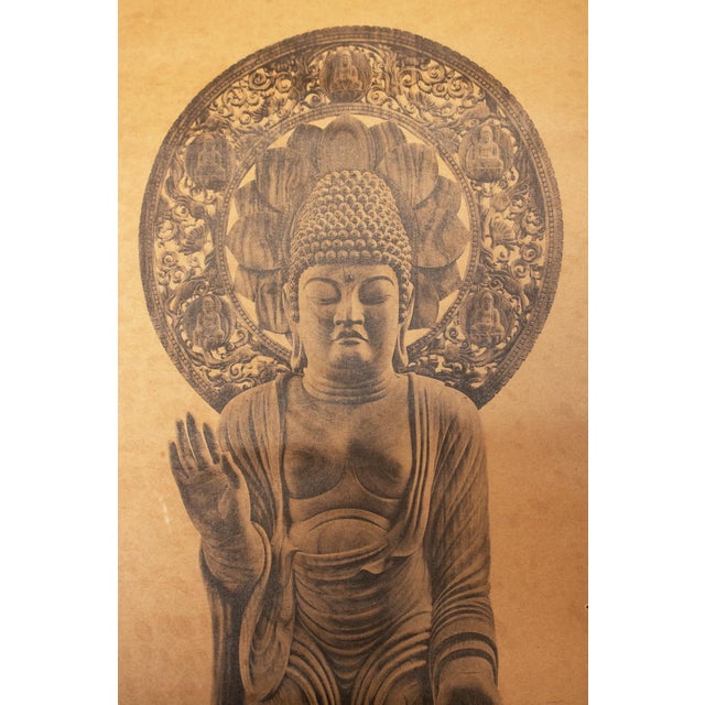 Early 20th Century 1900-1976 "The Buddha of Infinite Light", Signed by Kubo Tsugunari, Japanese Scroll For Sale - Image 5 of 16