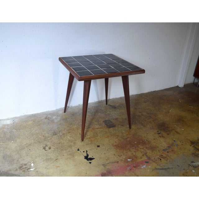 German Coffee Table in Ceramic Tiles, 1950s For Sale - Image 6 of 6