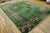 1920s Green Floral Modern Antique Chinese Art Deco Rug 9' X 11' 6" Handknotted Wool Carpet For Sale - Image 13 of 15
