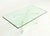 Mid-Century Modern Mid-Century Modern Lucite X Base Glass Top Rectangle Coffee Table For Sale - Image 3 of 10