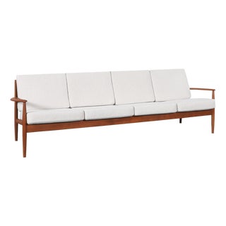 Danish Modern Teak Sofa by Grete Jalk for France and Son, 1960s For Sale