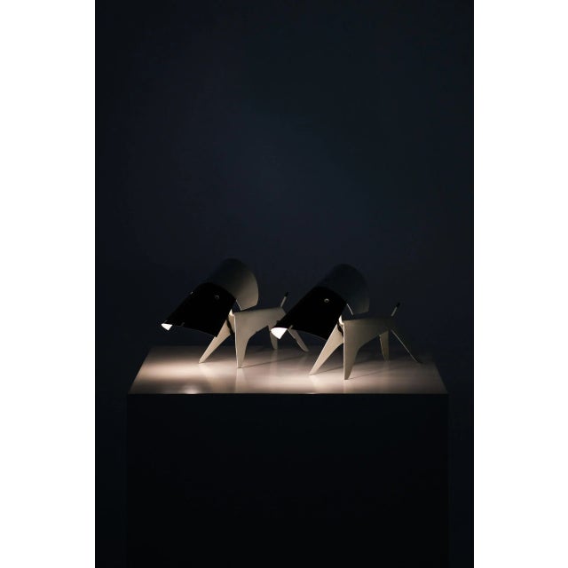 Metal Table Lamps by Boris Lacroix for Disderot, France, Set of 2 For Sale - Image 7 of 10