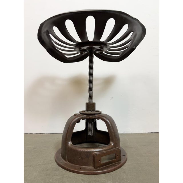 Vintage Industrial Swivel Chair, 1950s For Sale - Image 15 of 17