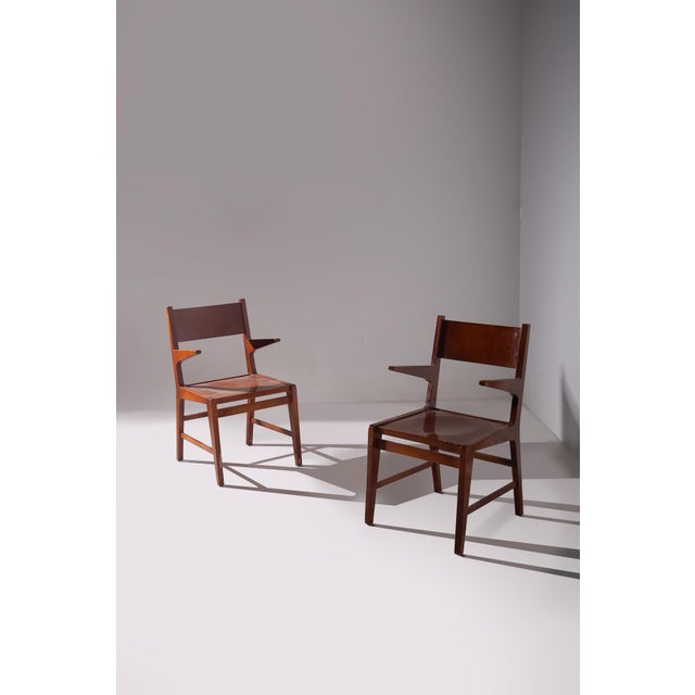 Set of Vintage Wooden Chairs, 1950 For Sale - Image 15 of 15