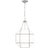 Suzanne Kasler By Visual Comfort Studio Morrison 3-Light Small Pendant with White Glass Shade in Brushed Nickel For Sale