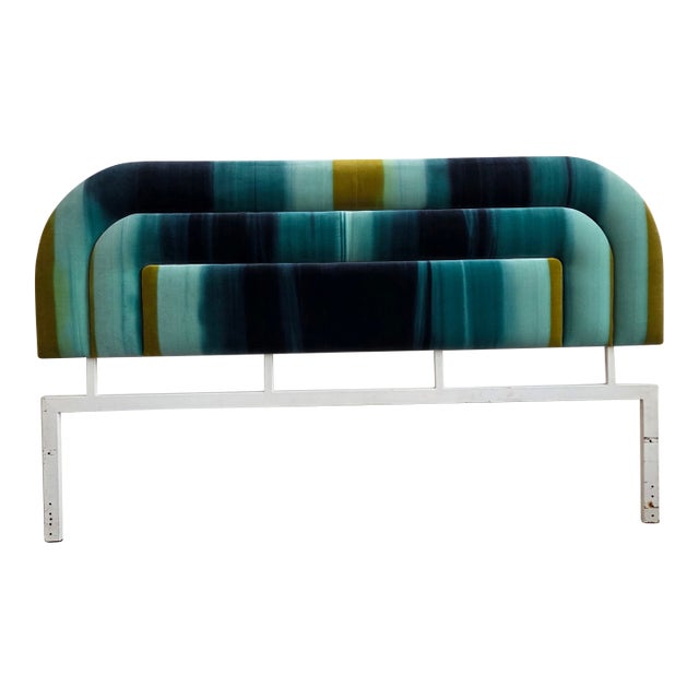 Upholstered Queen Headboard by Tri Mark Designs, 1970s For Sale