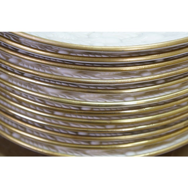 Antique English Adams Royal Ivory Titian Ware Dinner Plates - Set of 12 For Sale - Image 9 of 10