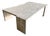 Vintage Large Italian Travertine Stone Coffee Table For Sale
