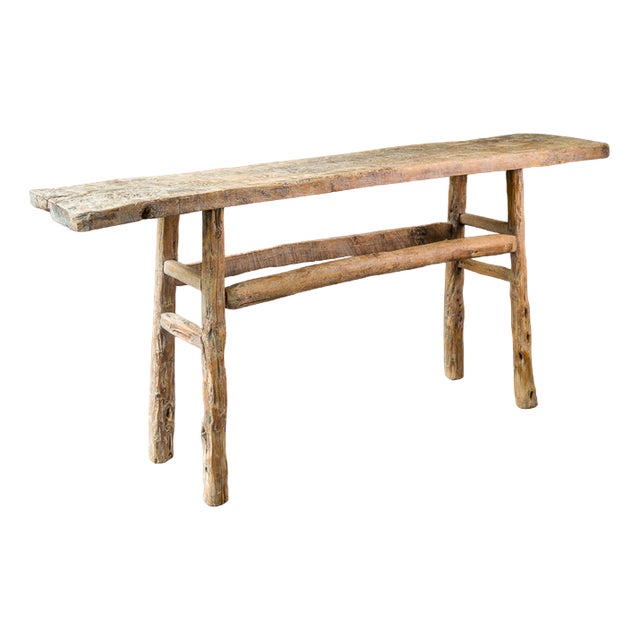 Chinese Elm Wood Sideboard, 1890s For Sale