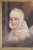 Vintage Oil on Canvas a Portrait Painting of a Young Girl For Sale - Image 9 of 13