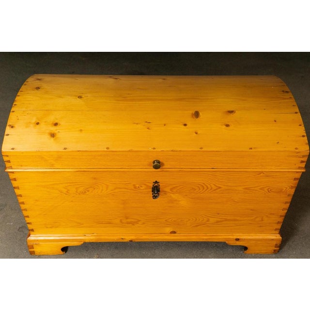 Biedermeier Round-Topped Chest, Mid-19th Century For Sale - Image 9 of 18