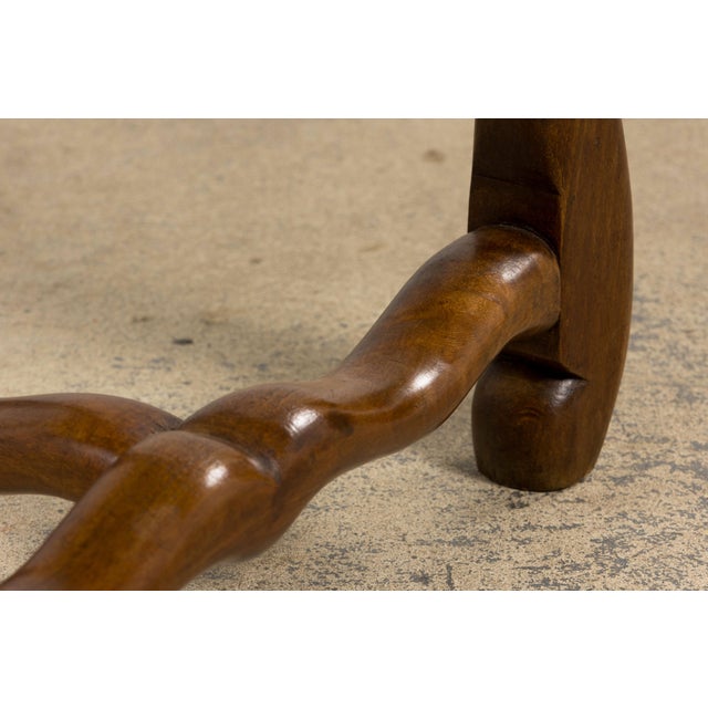 Antique French Louis XIII Style Os De Mouton Maple Dining Chairs in Mocha - Set of 8 For Sale - Image 17 of 18