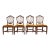 Ethan Allen Federal Mahogany Shield Back Side Chairs or Dining Chairs, Set of Four For Sale
