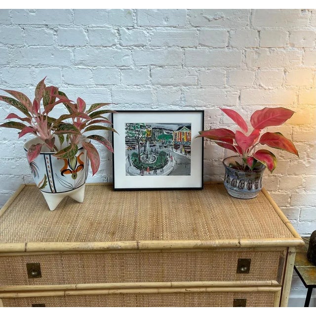 Mid-Century Modern Lucien Génin, Place Pigalle, 1930s, Oil on Gouache on Paper, Framed For Sale - Image 3 of 16